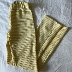 Urban outfitters stretchy yellow checkered pants